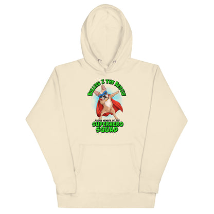 &quot;Superhero Squad&quot; Dabbing Frenchie Unisex Hoodie