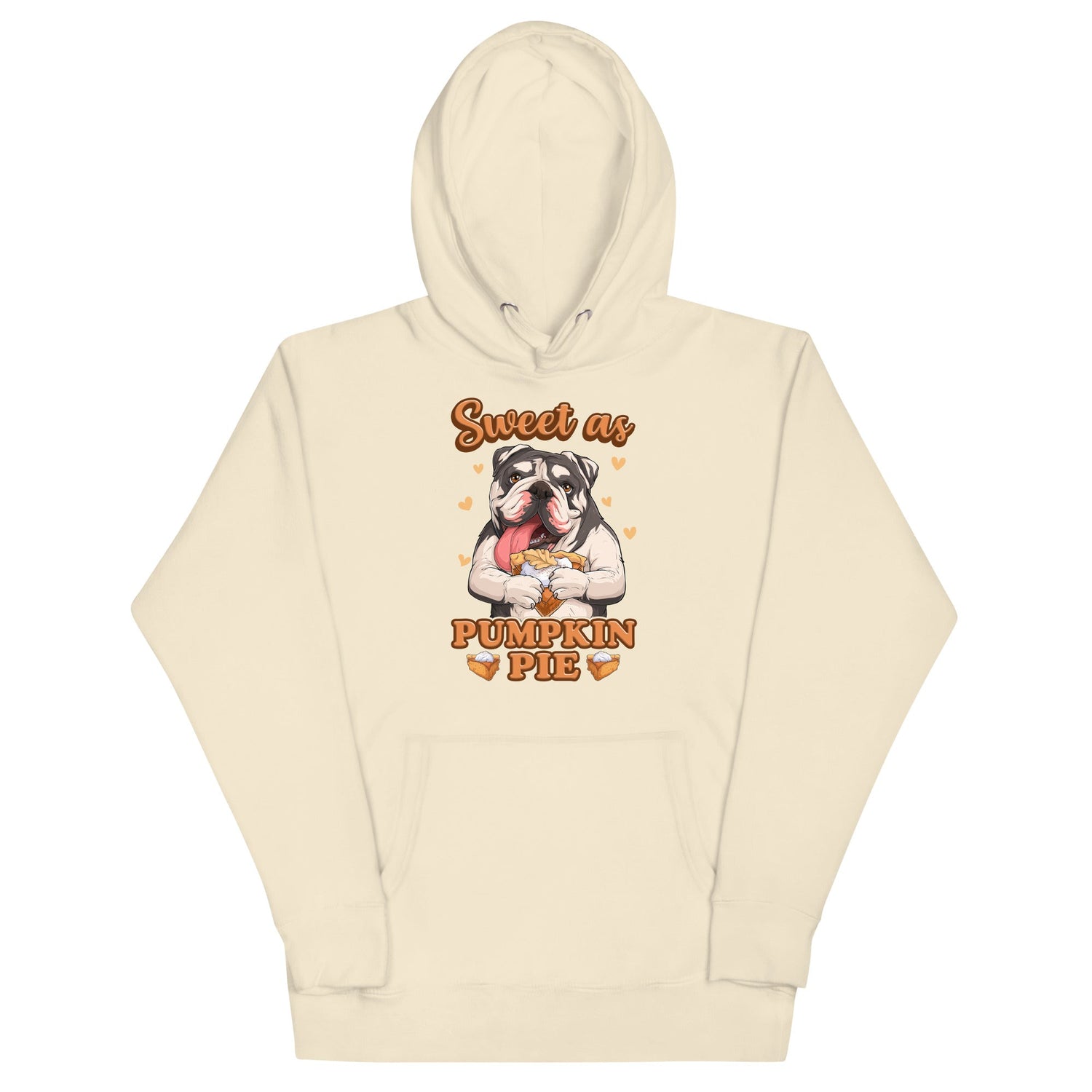 &quot;Sweet as Pumpkin Pie&quot; English Bulldog Hoodie Unisex