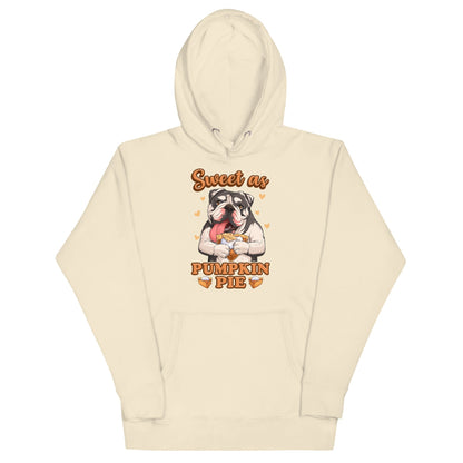 &quot;Sweet as Pumpkin Pie&quot; English Bulldog Hoodie Unisex