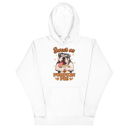 &quot;Sweet as Pumpkin Pie&quot; English Bulldog Hoodie Unisex