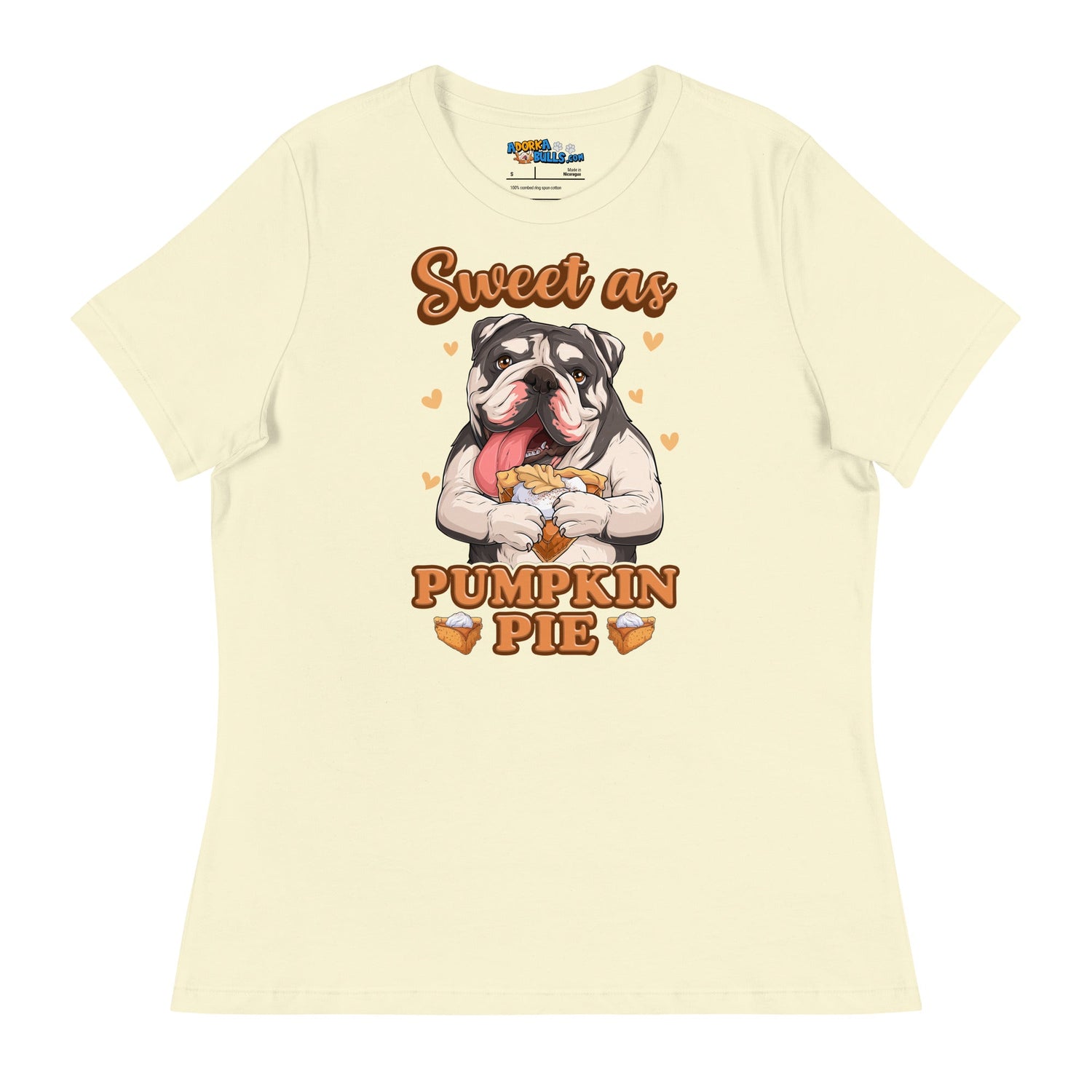 &quot;Sweet as Pumpkin Pie&quot; English Bulldog Women&