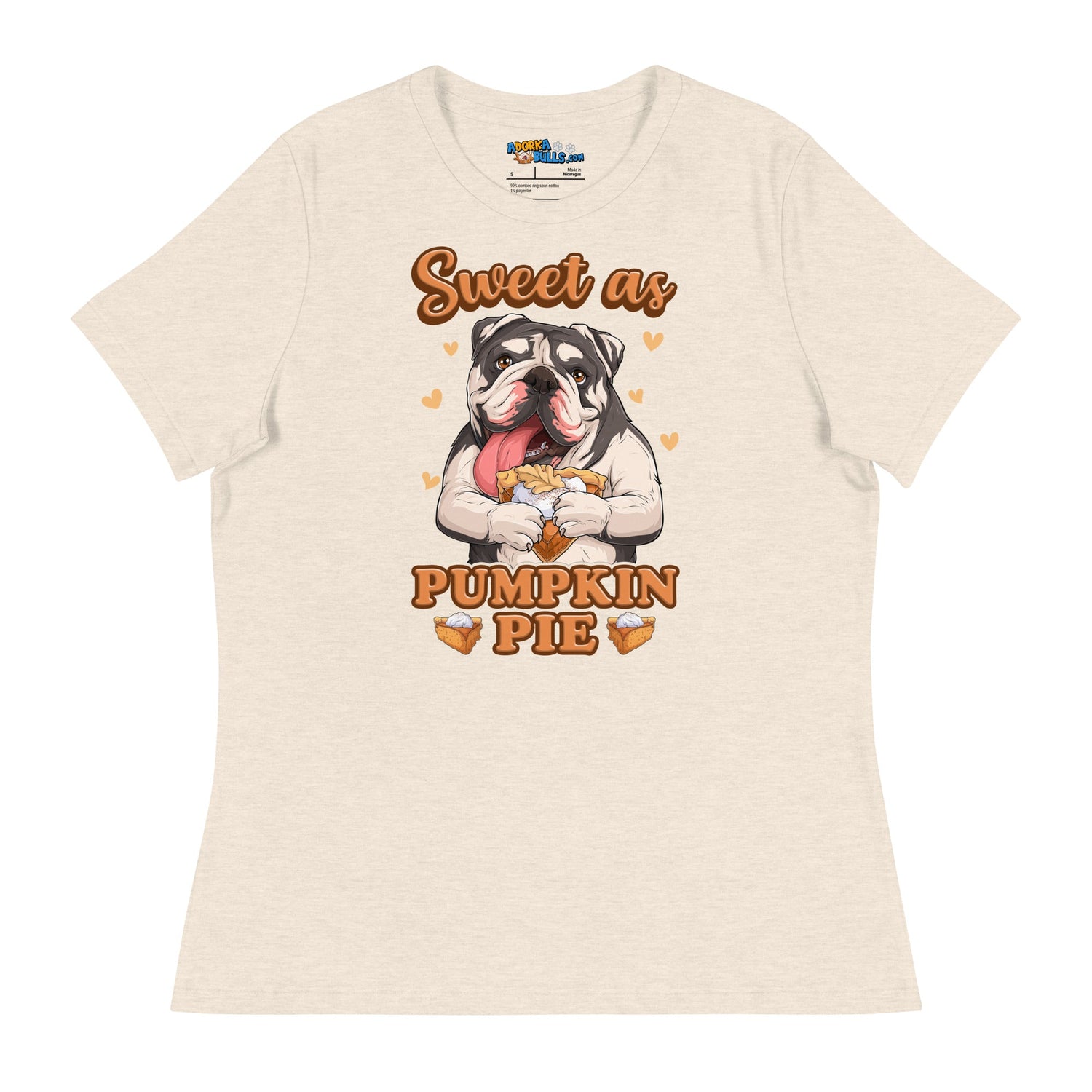 &quot;Sweet as Pumpkin Pie&quot; English Bulldog Women&