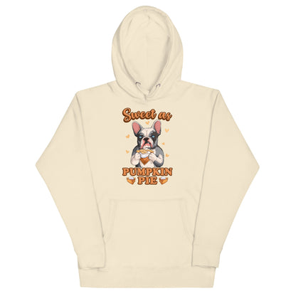 &quot;Sweet as Pumpkin Pie&quot; French Bulldog Hoodie Unisex