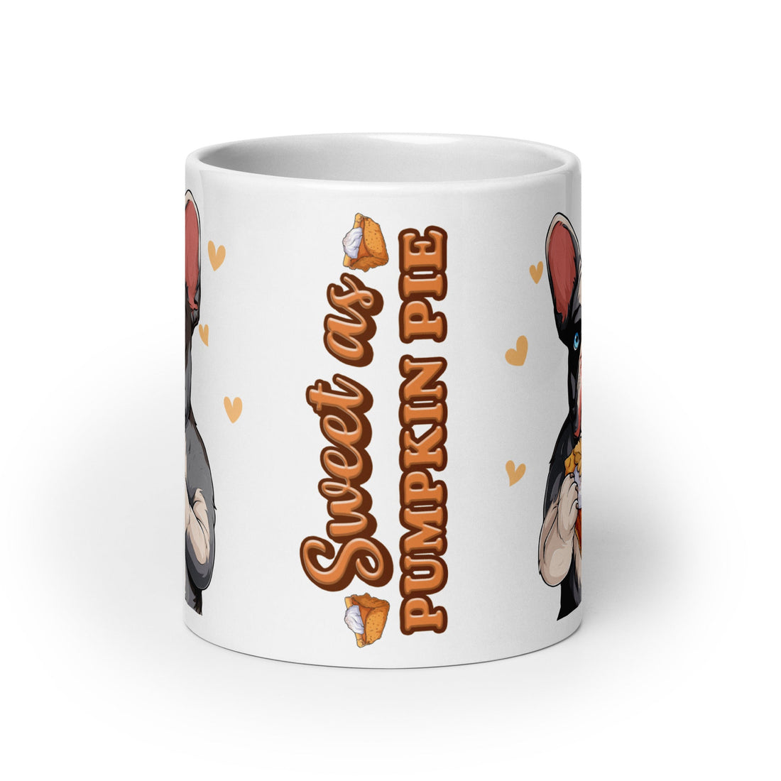 &quot;Sweet as Pumpkin Pie&quot; Frenchie Thanksgiving Mug