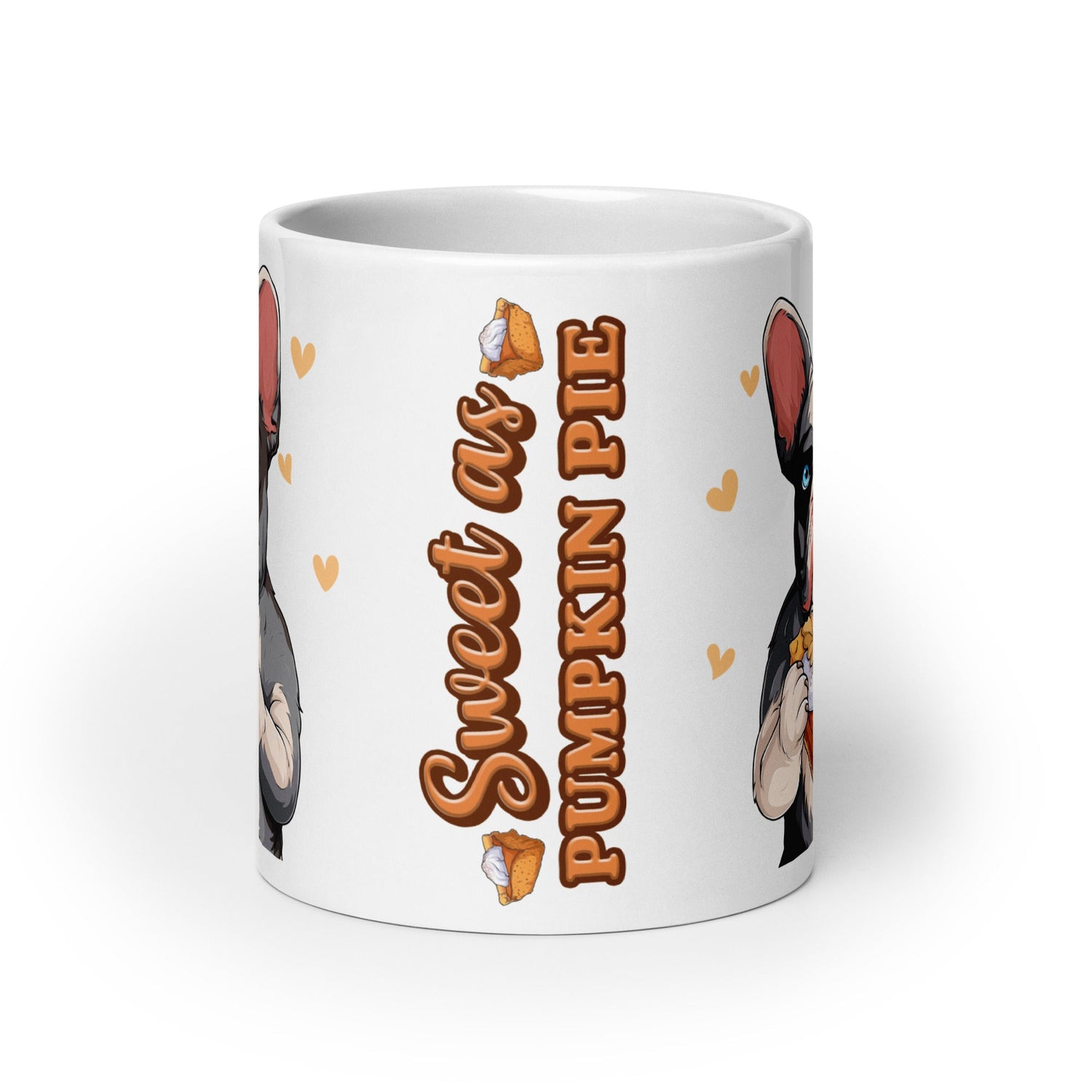 &quot;Sweet as Pumpkin Pie&quot; Frenchie Thanksgiving Mug