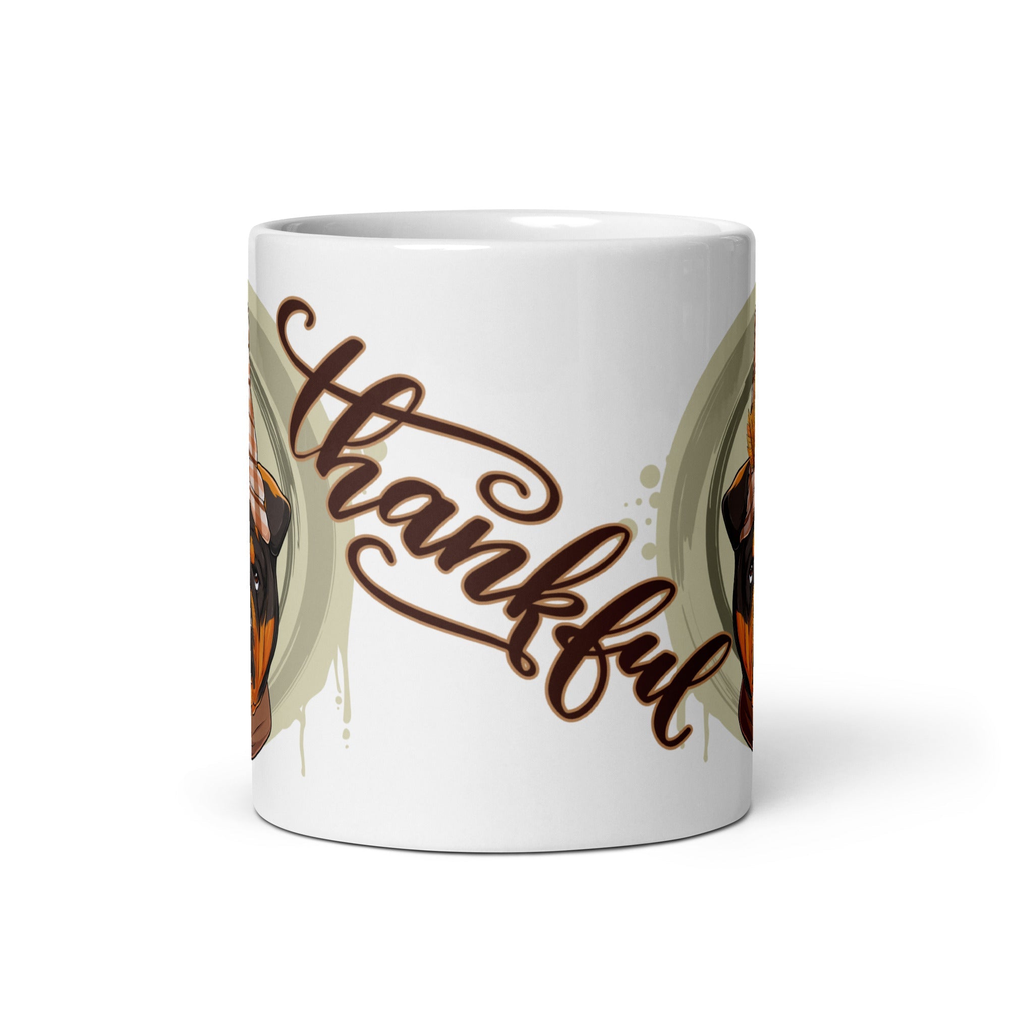 Thankful White Glossy Mug