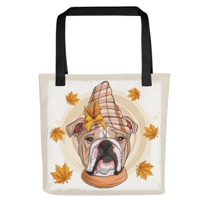 Thanksgiving Falling Leaves Tote Bag