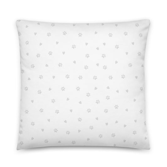 "The Best Things In Life Are Rescued" English Bulldog Throw Pillow | Fawn & White Colored