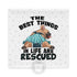 "The Best Things In Life Are Rescued" Female French Bulldog Pillow Case | Fawn & White Colored with Spina Bifida