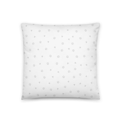 &quot;The Best Things In Life Are Rescued&quot; Female French Bulldog Throw Pillow | B&amp;W Colored with Spina Bifida