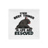 "The Best Things In Life Are Rescued" French Bulldog Pillow Case | B&W Colored