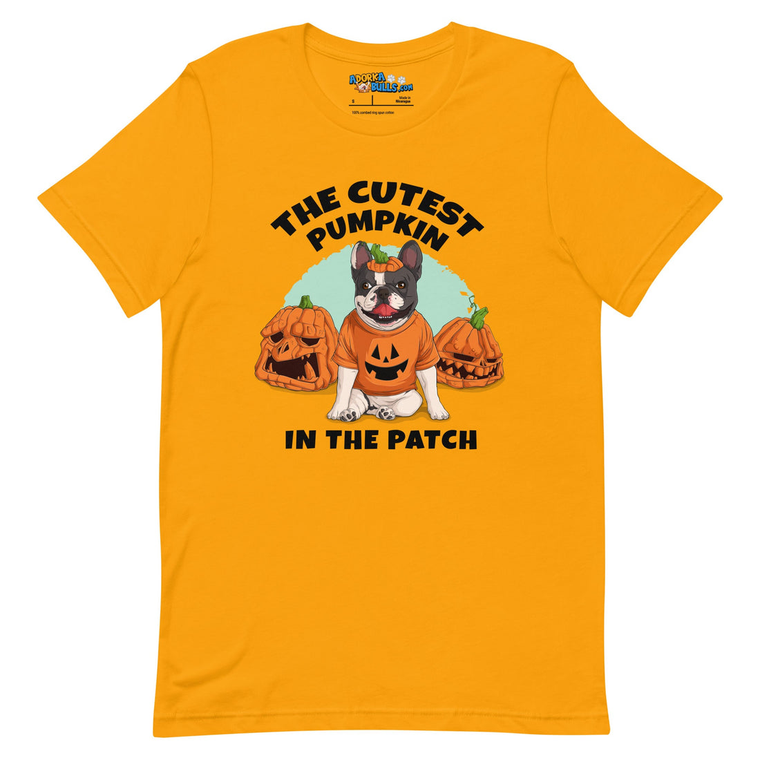 &quot;The Cutest Pumpkin in the Patch&quot; Frenchie Unisex T-Shirt