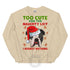 "Too Cute for the Naughty List" Bulldog Sweatshirt