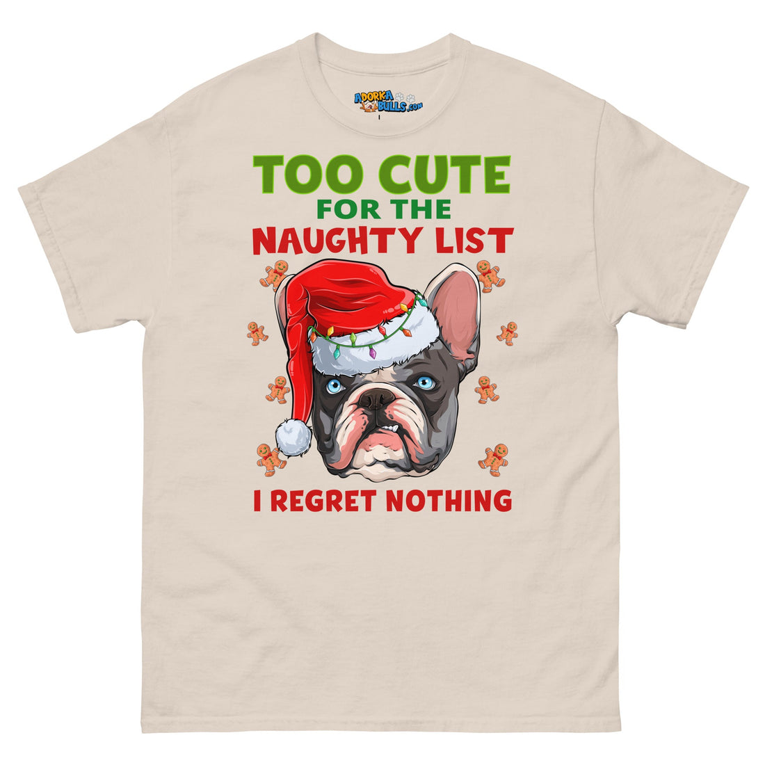 "Too Cute for the Naughty List" Frenchie Men&