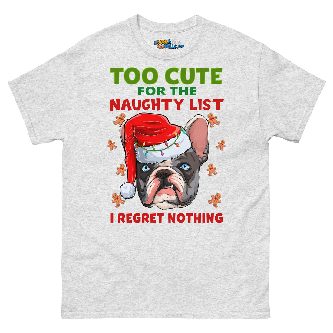 "Too Cute for the Naughty List" Frenchie Men&