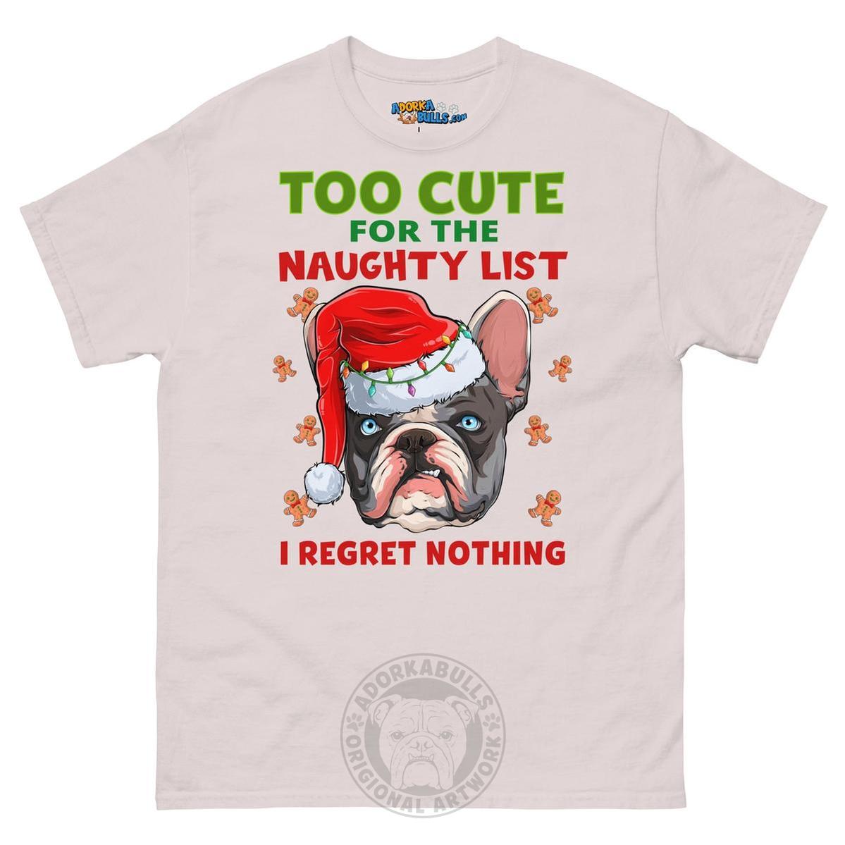 "Too Cute for the Naughty List" Frenchie Men&