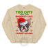 "Too Cute for the Naughty List" Frenchie Sweatshirt