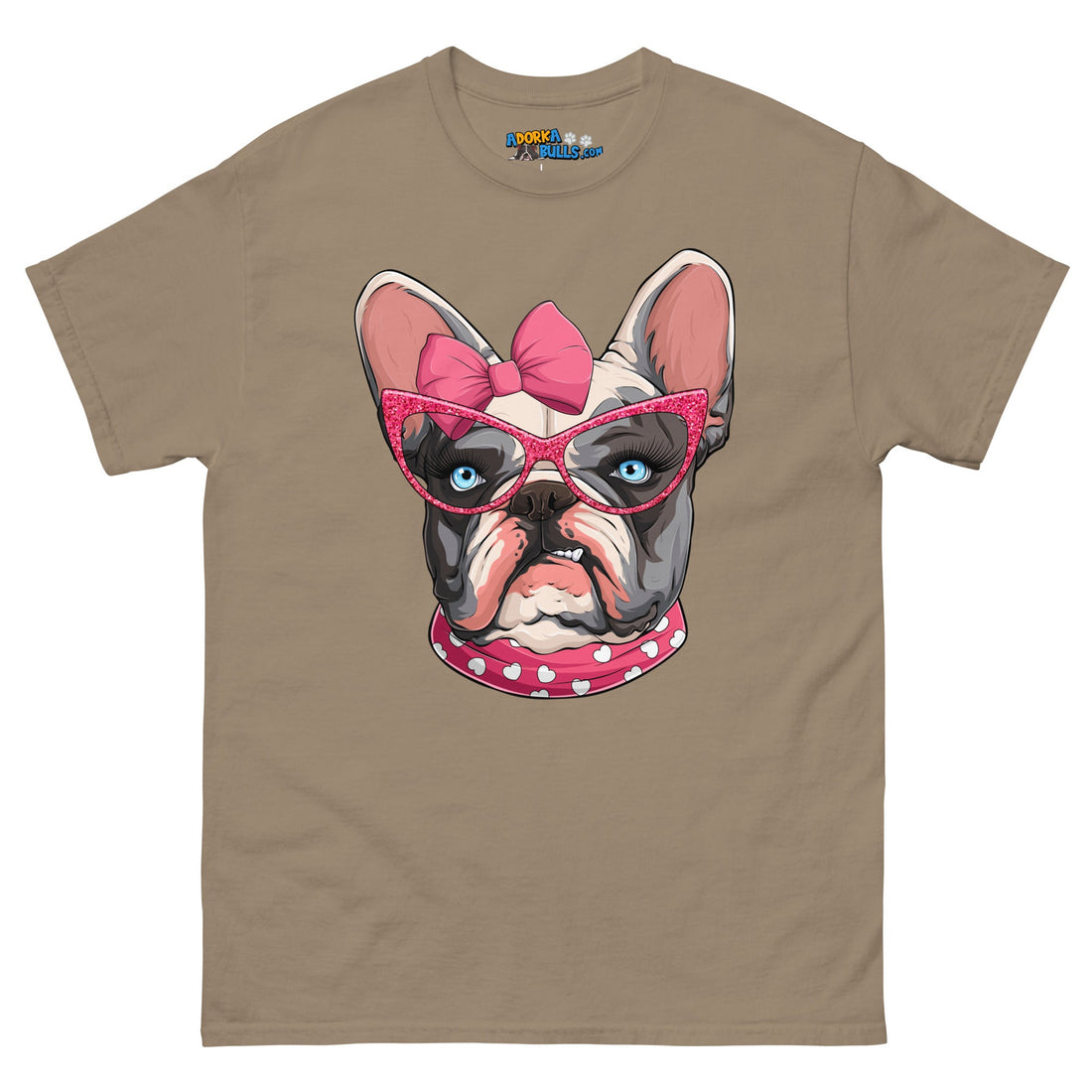 "Too Glam to Give a Woof" Men’s Frenchie T-Shirt