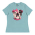 "Too Glam to Give a Woof" Women’s Bulldog T-Shirt | B&W Colored