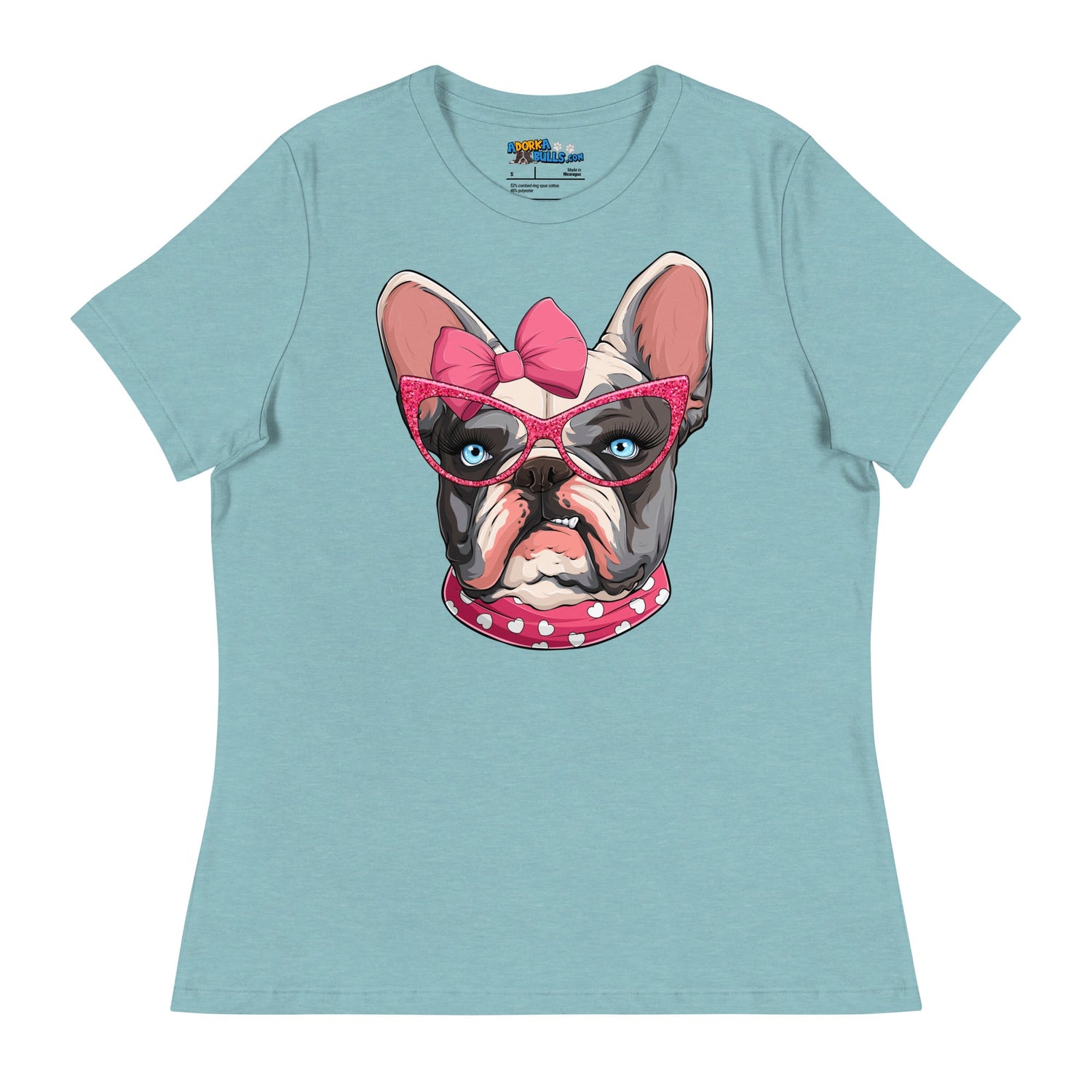 "Too Glam to Give a Woof" Women’s Frenchie T-Shirt