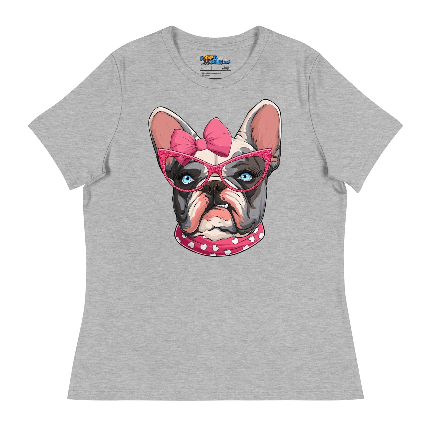 "Too Glam to Give a Woof" Women’s Frenchie T-Shirt