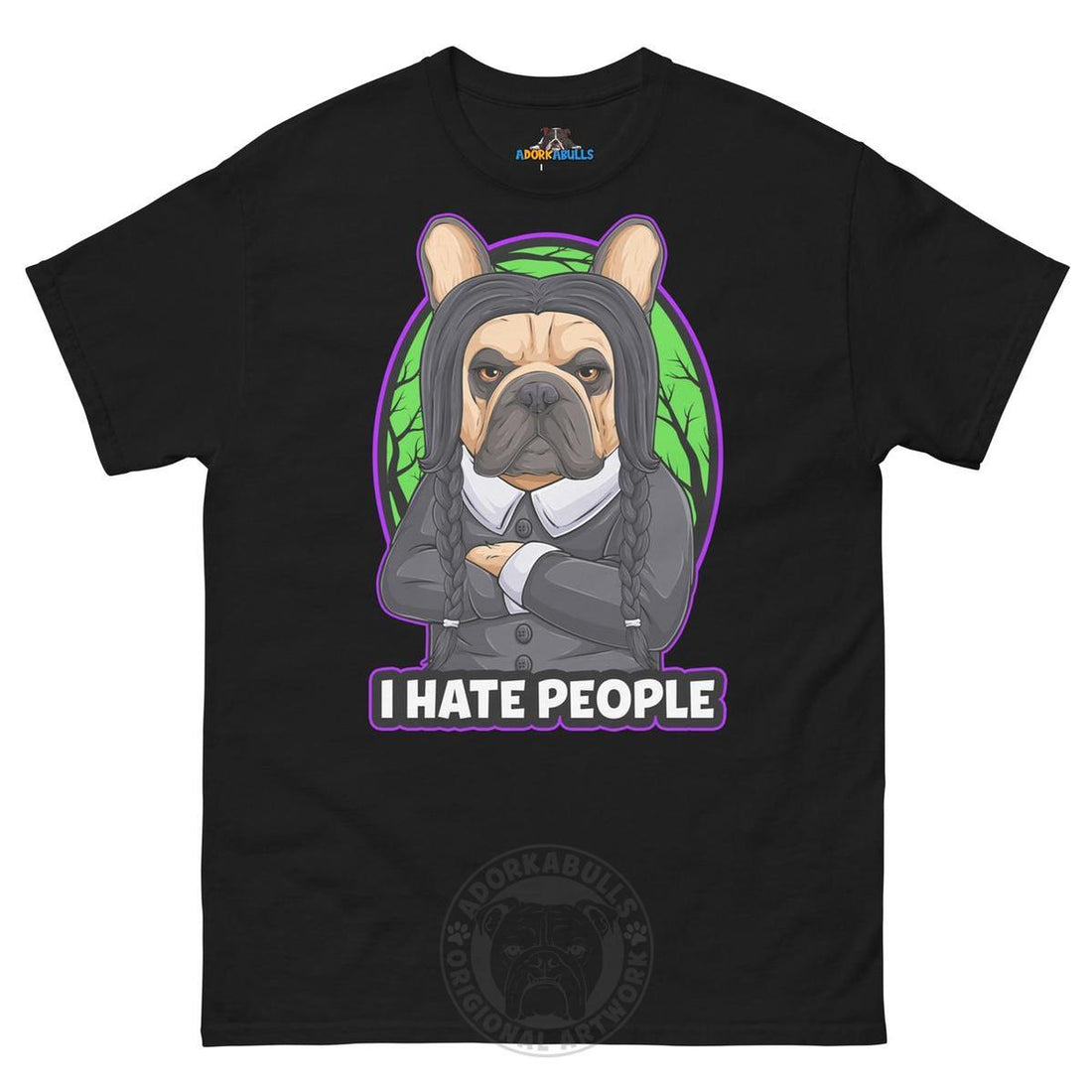 Wednesday Frenchie I Hate People Men&
