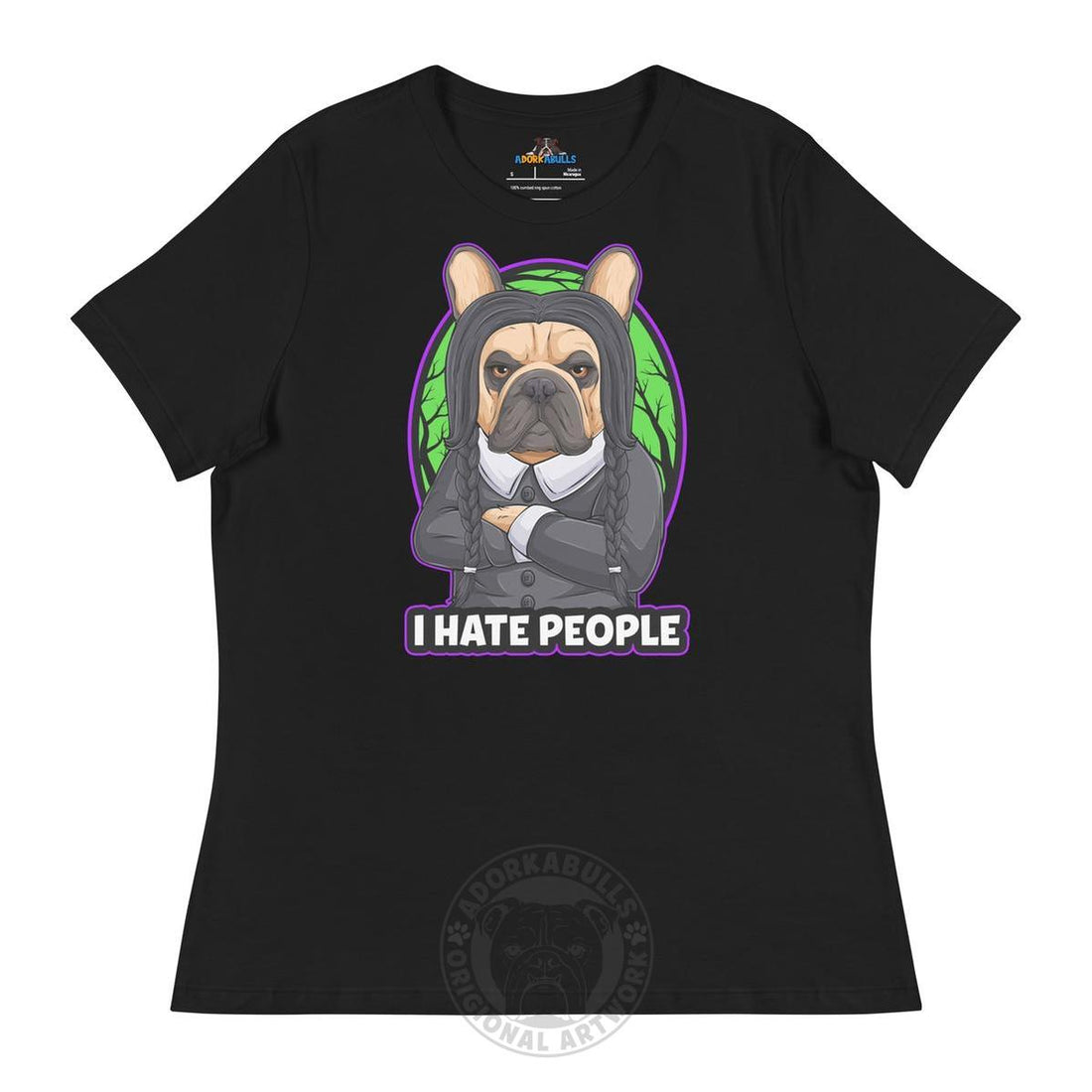 Wednesday Frenchie I Hate People Women&