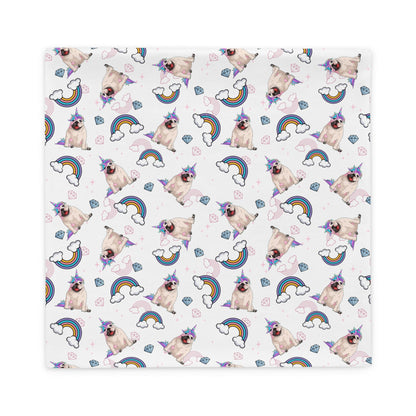 White Bullicorn Pillow Case