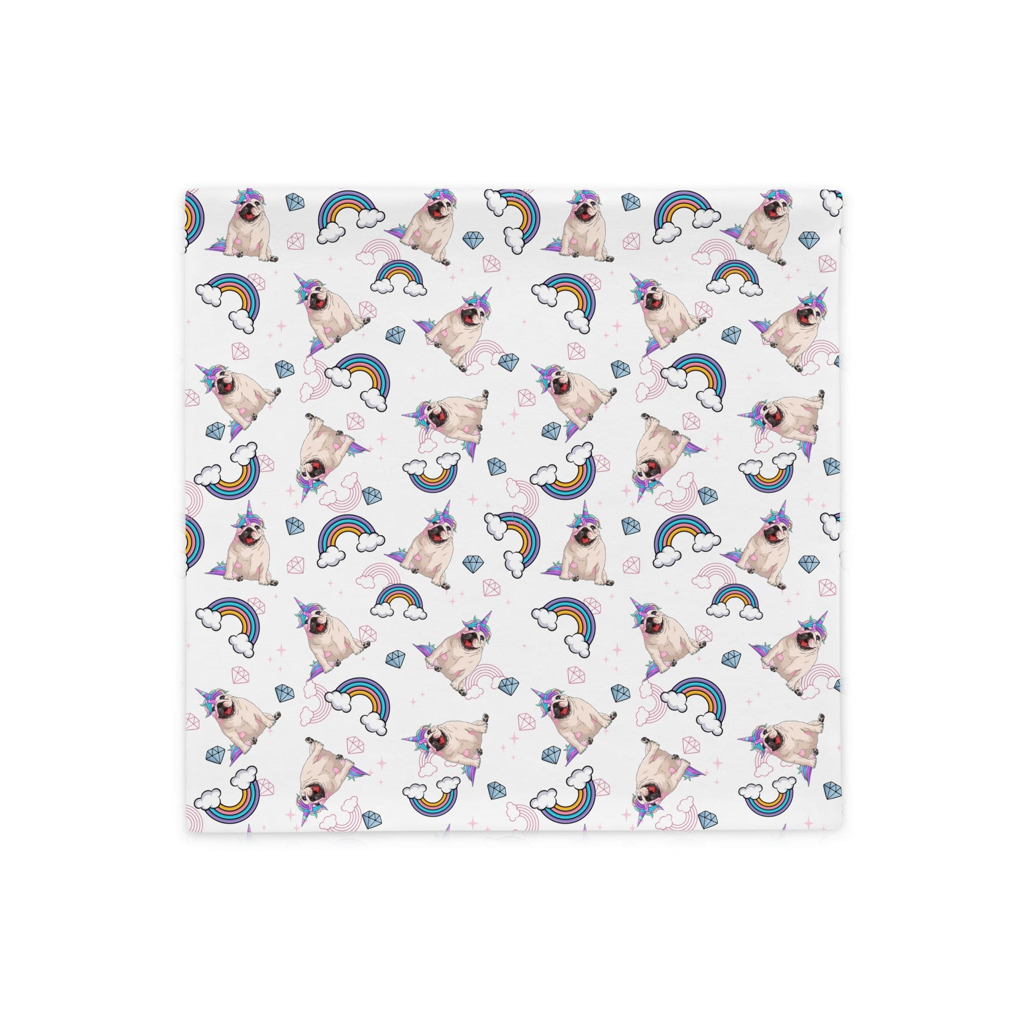 White Bullicorn Pillow Case