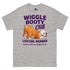 Wiggle Booty Club Tee | Red & White Colored English Bulldog