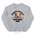 "World’s Okayest Bulldog Dad" Sweatshirt | Red & White Colored