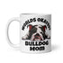 "Worlds Okayest Bulldog Mom" Mug | B&W Colored