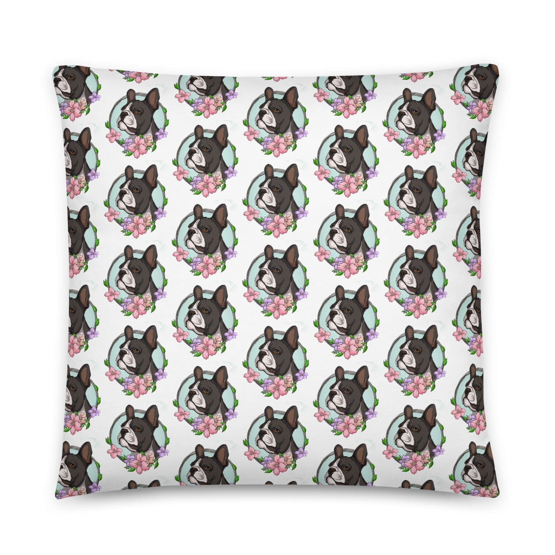 "You Don't Rescue Dogs, They Rescue You" French Bulldog Throw Pillow