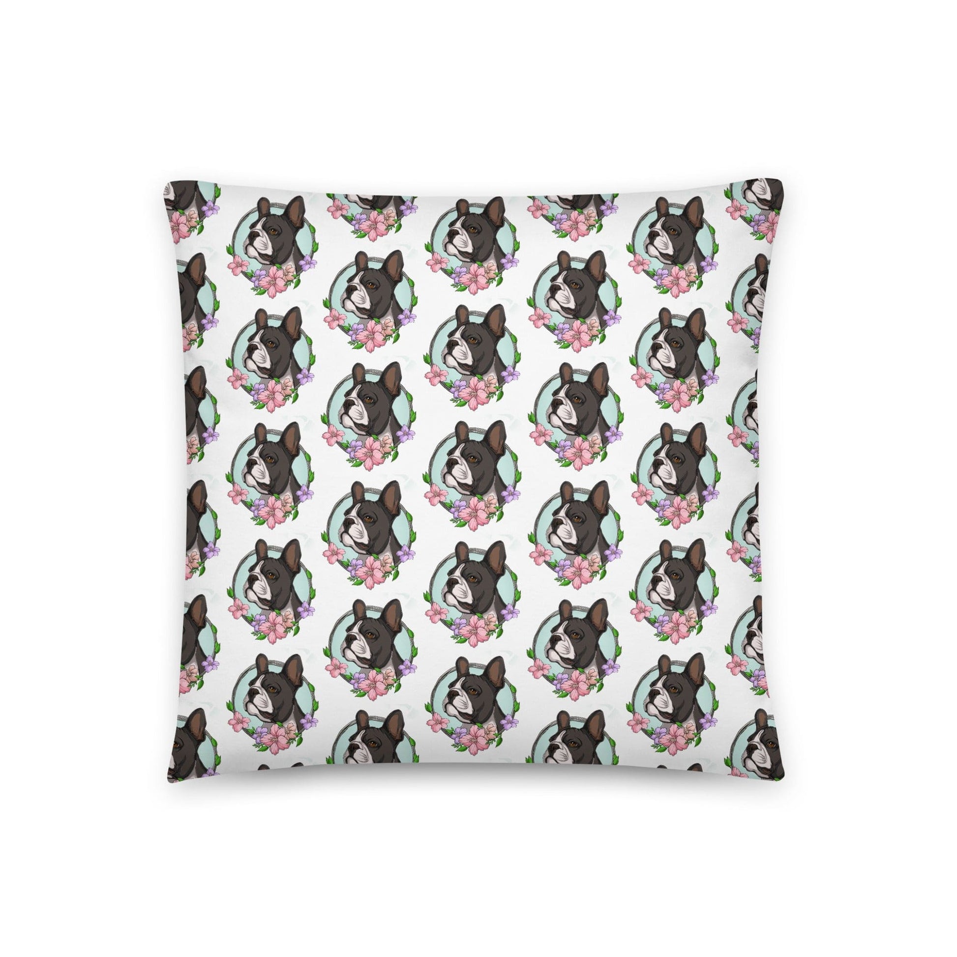 "You Don't Rescue Dogs, They Rescue You" French Bulldog Throw Pillow